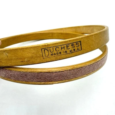 Duchess Embroidery Hoop Felt Cushion Lined Wooden 5 Inch Round Circle Vintage - Image 1 of 4