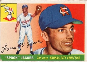 1955 Topps Set-Break # 61 Spook Jacobs usado en muy buen estado - Imagen 1 de 2