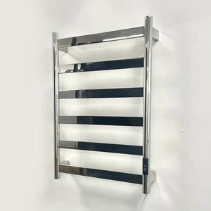 Fala 700mm Dry Electric Stainless Steel Heated Towel Rail – Bathroom Radiator - Picture 1 of 7