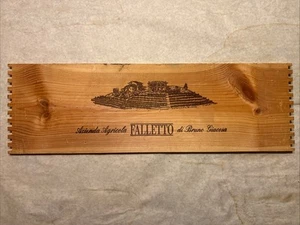 1 Rare Wine Wood Panel Falletto Bruno Giacosa Vintage CRATE BOX SIDE 6/25 311 - Picture 1 of 2