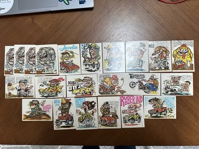 Donruss 奇怪杆集换卡贴纸 22 张贴纸 1 不粘 1 张四张 — 第 1/4 张图片