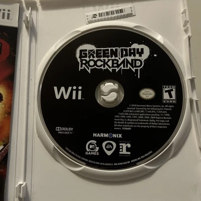 Green Day: Rock Band (Nintendo Wii, 2010) CIB Complete In Box  - Image 1 of 4