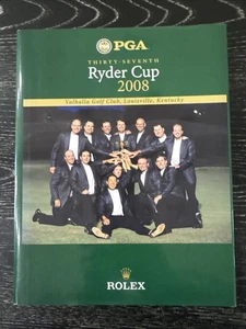 37. Ryder Cup 2008 Valhalla Golfschläger Rolex Turnierbuch, HC/DJ/Illust PO-LN - Bild 1 von 12