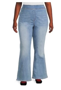 Pantalones de mezclilla de tiro alto Terra & Sky, para mujer talla 24, nuevos con etiquetas - Imagen 1 de 6