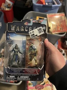 Warcraft Movie Mini Figure Alliance Soldier vs Horde Warrior 2 Pk Jakks Pacific! - Picture 1 of 5