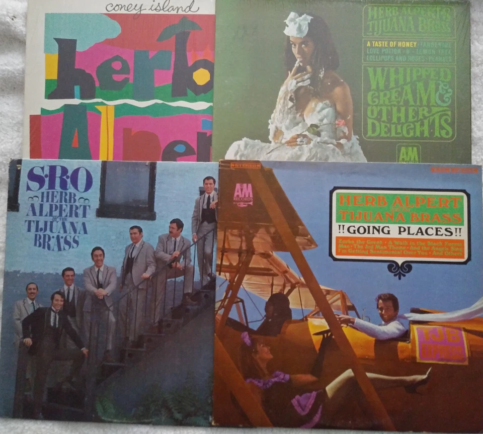 Herb Alpert & TJB - 4 Vinyl LP Lot - Whipped Cream/Going Places/Coney Isle/SRO - Image 1 of 3