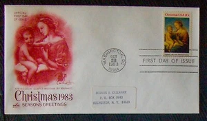 USA FDC SC #2063  CHRISTMAS MADONNA 1983. - Picture 1 of 1
