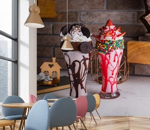 3D Jam Sundae 694 Wallpaper Mural Wall Print Wall Wallpaper Murals US Honey - Picture 1 of 12