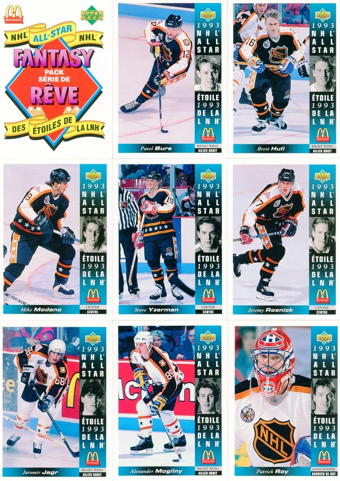 U PICK LOT 1993-94 93-94 Upper Deck McDonalds ALL-STARS BASE card set MCD1-27 - Image 1 of 1