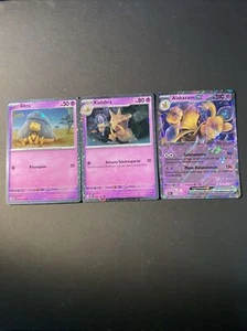 Set Nuovo Alakazam ex SVP050 Promo Abra 063 Holo Kadabra 064 ITA Pokemon 151 - Picture 1 of 1