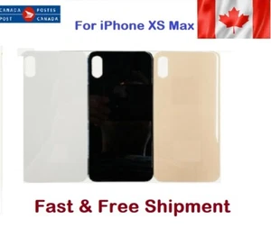 New Back Glass Rear Battery Door Cover Housing Replacement For iPhone XS Max - Photo 1 sur 1