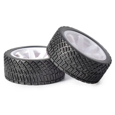 Austar 12mm Hex 67mm RC Car Rubber Tires Wheel for 1/10 Rolly WLtoys 1/14 144001 - Image 1 of 4