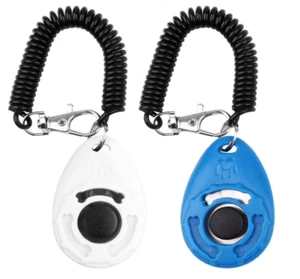 Dog Training Clicker Pet Behavioral Training Wrist Strap Cat Puppy Bird Horse 2 - Picture 1 of 8