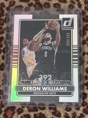 2014-15 Donruss Stat Line 赛季 #193 Deron Williams /392 - 近乎完好-MT — 第 1/2 张图片
