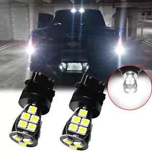6000K White 3157 3156 3057 4057 18-SMD LED Backup Reverse Light Bulb Replacement - Picture 1 of 10