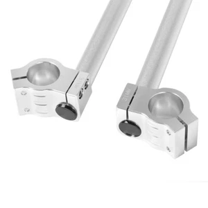 33mm Cafe Racer Bar 7/8'' CNC Motorcycle Universal Clip-On Handlebar Fork Tube - Picture 1 of 12