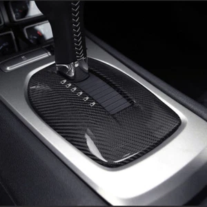 1pc Black Gear Shift Shifter Panel Cover Trim Part For Camaro 2010-2015 - Foto 1 di 2