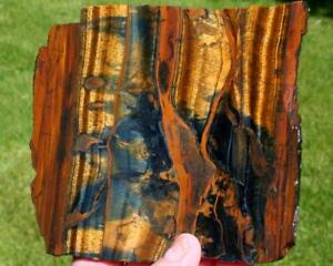 NEW TIGER EYE SLAB 255 Gram rough/specimen/mineral/slab/cab/jasper/agate/onyx