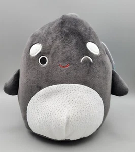 Squishmallows Killer Whale Black 8" Plush Cute Soft Stuffed Animal Kellytoy Tags - Picture 1 of 12