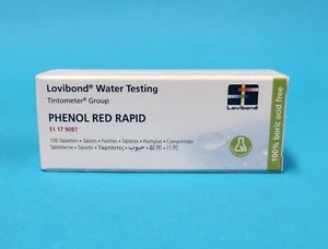 Lovibond 511790 Phenol Red 100 Tablets Rapid Water Testing Ph 6.8-8.4 - Foto 1 di 4