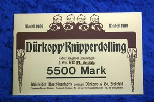 Dürkopp Knipperdolling 1908 Prospekt (A1095) Nachdruck Archiv Verlag - Bild 1 von 5
