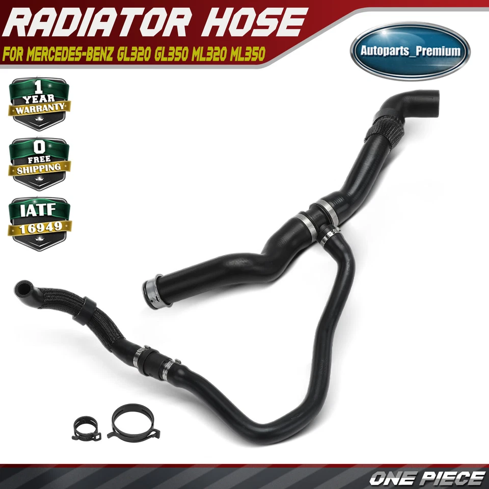 Manguera de refrigerante de radiador superior para Mercedes-Benz X164 W164 GL320 GL350 ML320 ML350 Foto 1 de 4