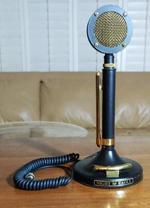 NIGHT EAGLE Astatic D-104 Black Microphone Mic & Stand TESTED 4 PIN BEST PRICE! - Photo 1/6
