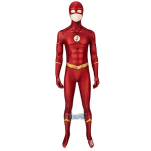 The Flash Overall Erwachsene Body Cosplay Kostüm Zentai enger Anzug Halloween - Bild 1 von 8