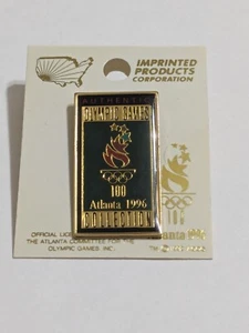 Atlanta 1996 Olympic Games Authentic Pin/Brooch. Officially Licensed. Multicolor - Picture 1 of 9