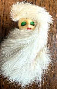 1970's Vintage Fur Beautiful Woman Lady Brooch Pin - Picture 1 of 5