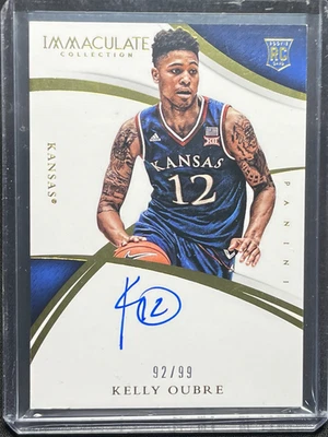 2015-2016 Immaculate Kelly Oubre Rookie Auto On Card /99 Kansas Jayhawks RC - Image 1 of 4