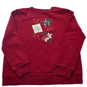 Vintage Y2K/90’s Kmart Grandma Ugly Sweatshirt Christmas/Holiday/Cottagecore Size S - Bild 1 von 8