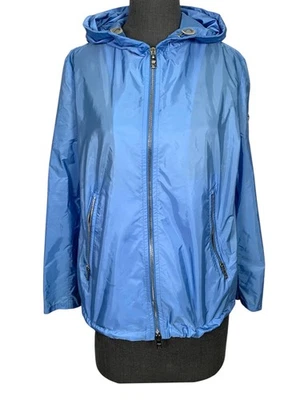 Chaqueta cortavientos con capucha con logotipo de triángulo de nailon PRADA talla 42 Foto 1 de 4