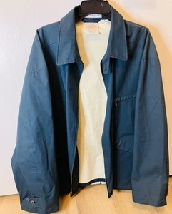 Men's Claiborne Microfiber Blue Coat Jacket Size XL - Picture 1 of 3
