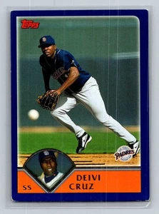 2003 Topps #32 Deivi Cruz San Diego Padres Baseball Card - Picture 1 of 2