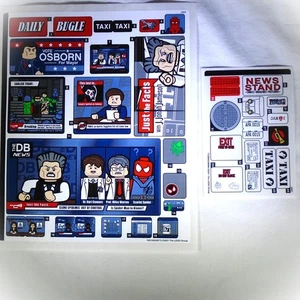new LEGO Sticker Sheets 1 and 2 for Daily Bugle set 76178 - Picture 1 of 1