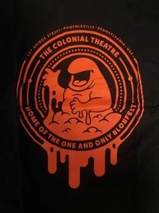Colonial Theater Blobfest Horror Movie Festival Tshirt Blob Monster Move Large - Picture 1 of 4