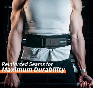 Weight Lifting Belt Slim Design 10cm Powerlifting Workout Support Gym Training - Picture 1 of 20