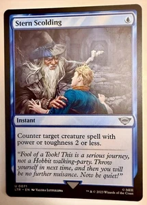 Stern Scolding 71 Lord of the Rings Magic Gathering Universes Beyond MTG LTR - Picture 1 of 1
