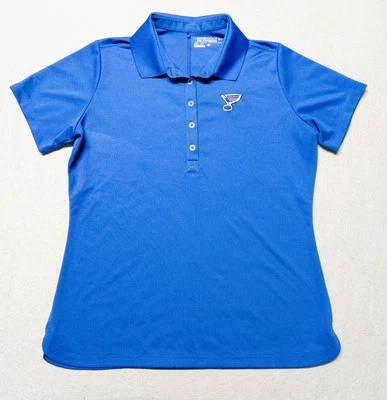 Nike Tour Performance NHL St Louis Blues Polo 508285 Womens Large - Image 1 of 4