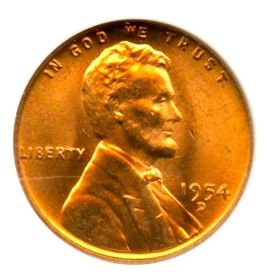 1954-D Lincoln Cent, NGC MS67RD**** - Image 1 of 3