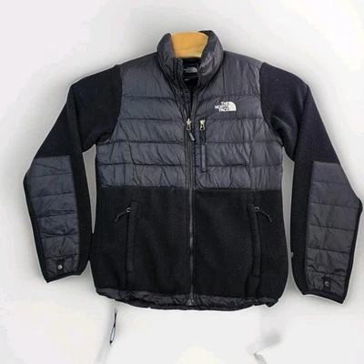 Chaqueta The North Face Denali Mujer Pequeña Negra 550 Relleno Plumón de Ganso Puffer Fleec Foto 1 de 4