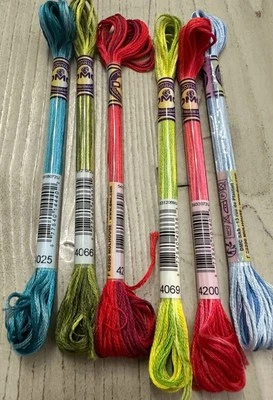 DMC Mouline Color Variations Embroidery Floss Set Of 6 Skeins - Image 1 of 4