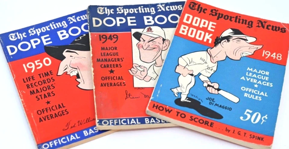 The Sporting News DOPE BOOK. 1948 & 1949 & 1950 - Image 1 of 4