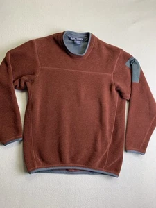 Suéter Pullover Arc’ Teryx Polartec Polar Para Hombre Pequeño Granate Cuello Redondo LEER - Imagen 1 de 10