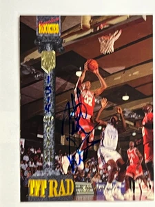 JEFF WEBSTER 1994 SIGNATURE ROOKIES TETRAD AUTO BASKETBALL CARD OKLAHOMA - Picture 1 of 2