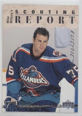 1995 Upper Deck Mike Milbury's Scouting Report Electric Ice Brett Lindros #257 - Image 1 of 2