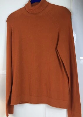 Suéter Pullover Para Mujer Cuello Tortuga Grande Color Óxido Manga Larga Loulou Foto 1 de 4