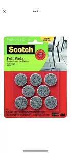 3M COMPANY 8CT 1"GRY RND Felt Pads SP870-NA - Picture 1 of 4