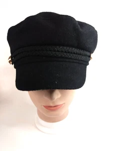 ZARA Accessories Nautical Women's Hat Black 56cm - Picture 1 of 12